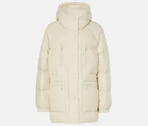 Daunenjacke mit Shearling