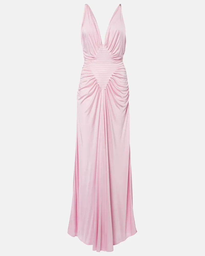 Versace Robe aus Jersey Rosa