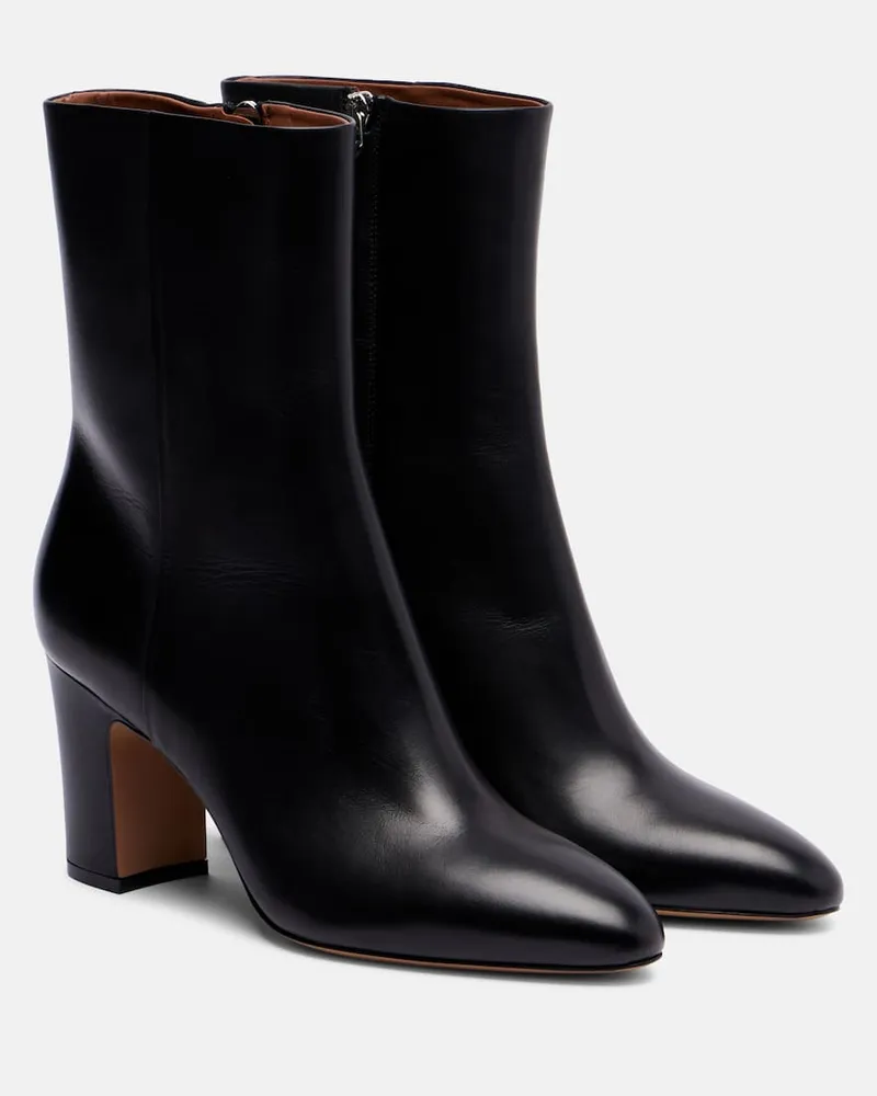 Paris Texas Ankle Boots Lavinia 75 aus Leder Schwarz