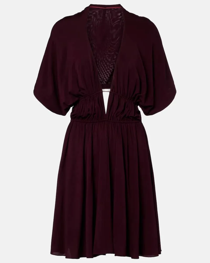 Alaïa Alaïa Minikleid Burgunderrot