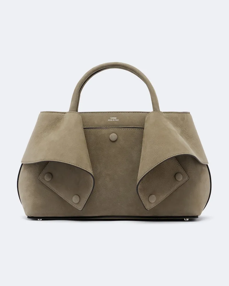 Totême Shopper Mercer Small aus Leder Grau