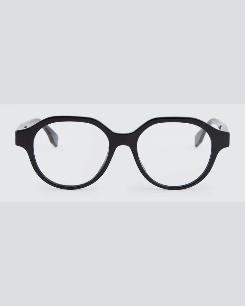 Fendi Runde Brille FF Braun