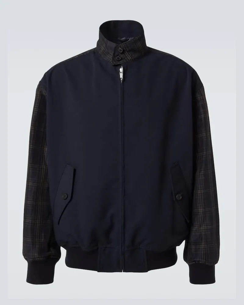 Comme des Garçons Comme des Garçons Homme Blouson aus Twill Blau