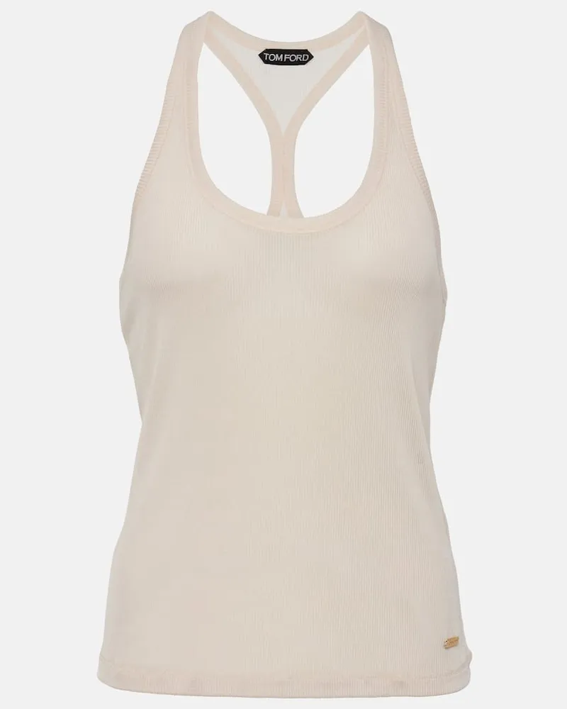Tom Ford Top aus Jersey Weiß