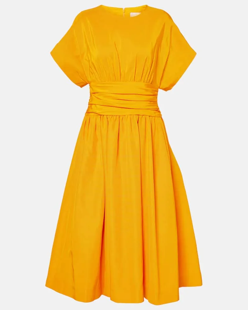Carolina Herrera New York Cocktailkleid aus einem Baumwollgemisch Orange