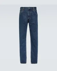 Prada Low-Rise Straight Jeans Blau