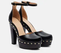 Chloé Verzierte Plateau-Pumps Lola aus Leder