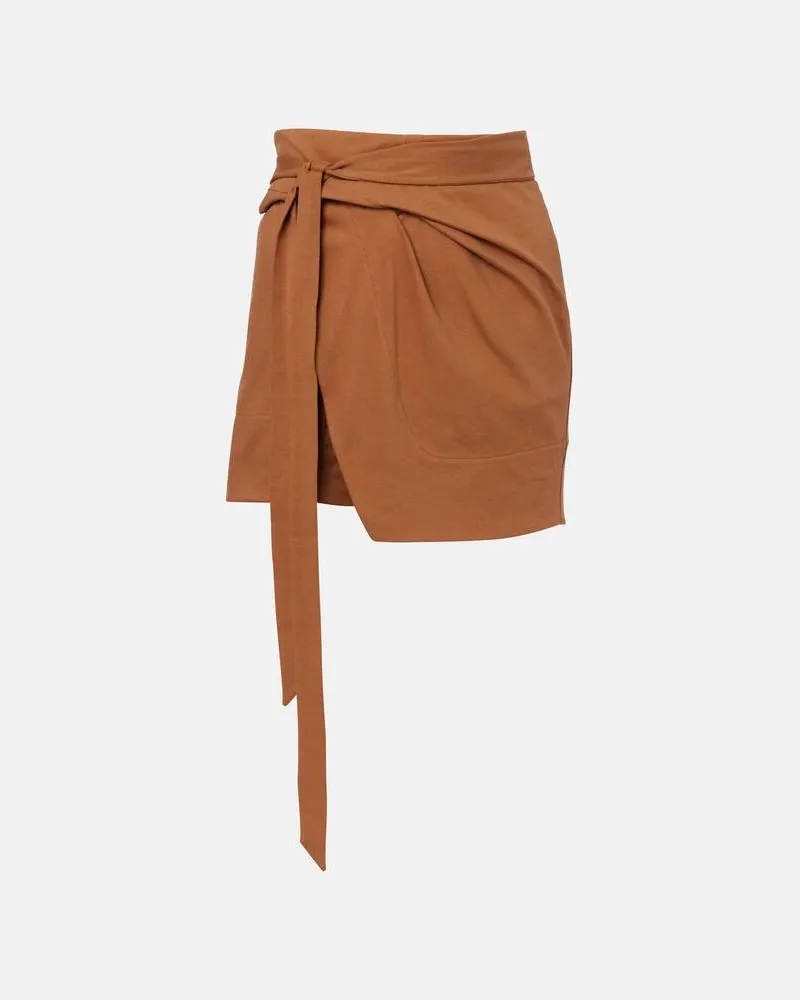 Isabel Marant Wickelrock Berenice aus Baumwolle Braun
