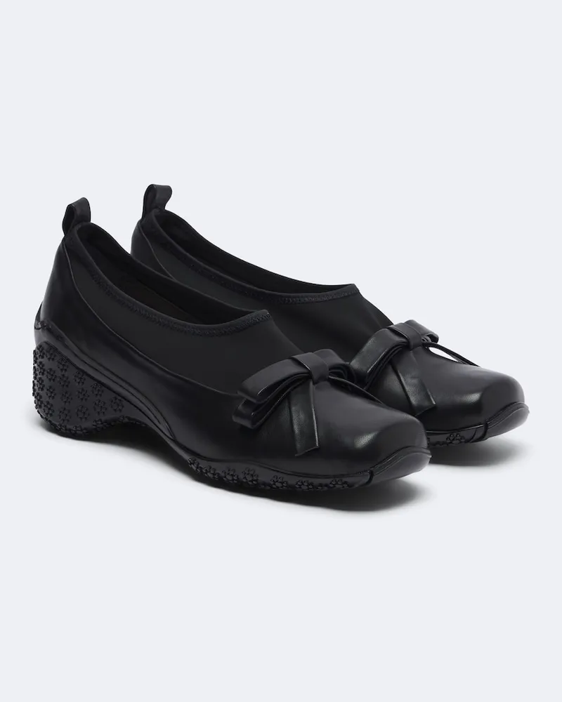 Simone Rocha Slipper mit Leder Schwarz