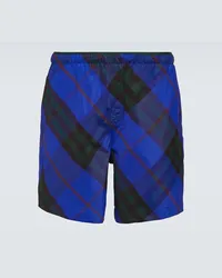 Burberry Badeshorts  Check Blau