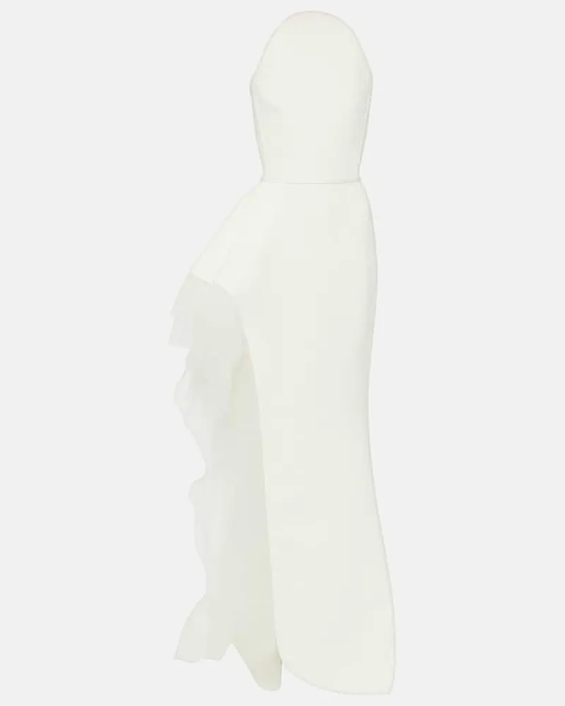 Maticevski Bridal Robe Epitome aus Crêpe Weiß