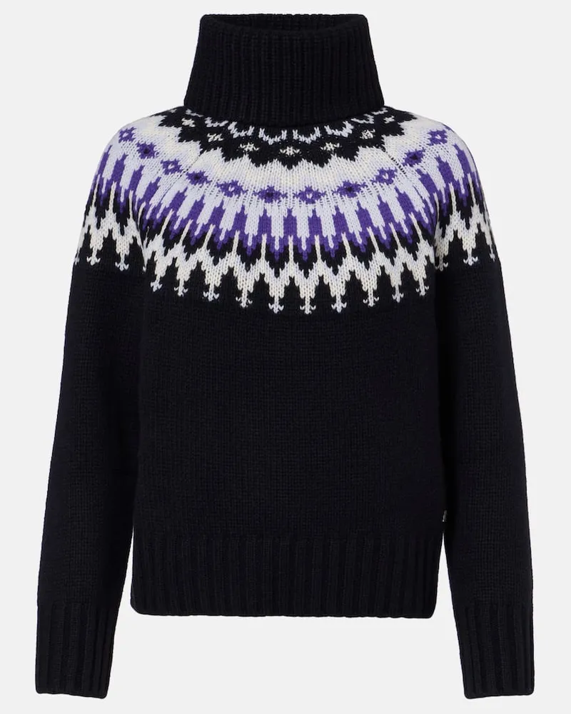 Bogner Pullover Ingrid aus Kaschmir-Jacquard Schwarz