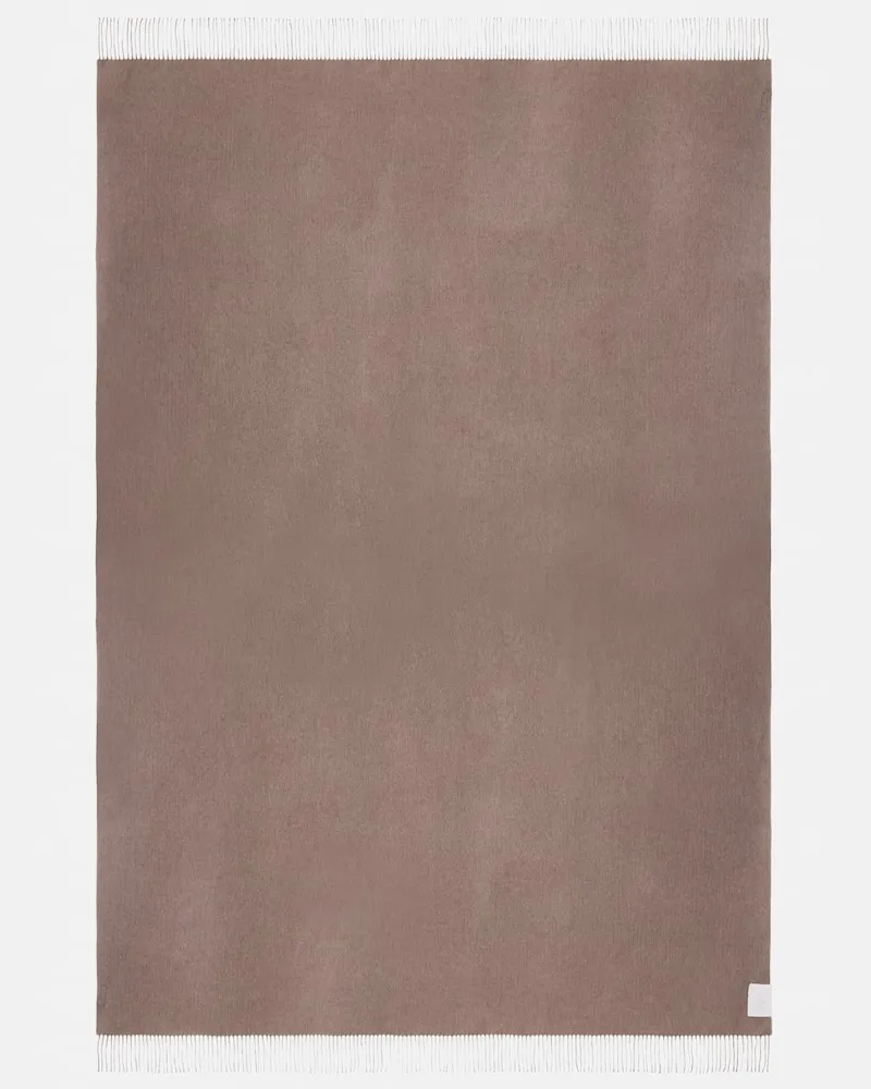 Brunello Cucinelli Plaid aus Seide Beige