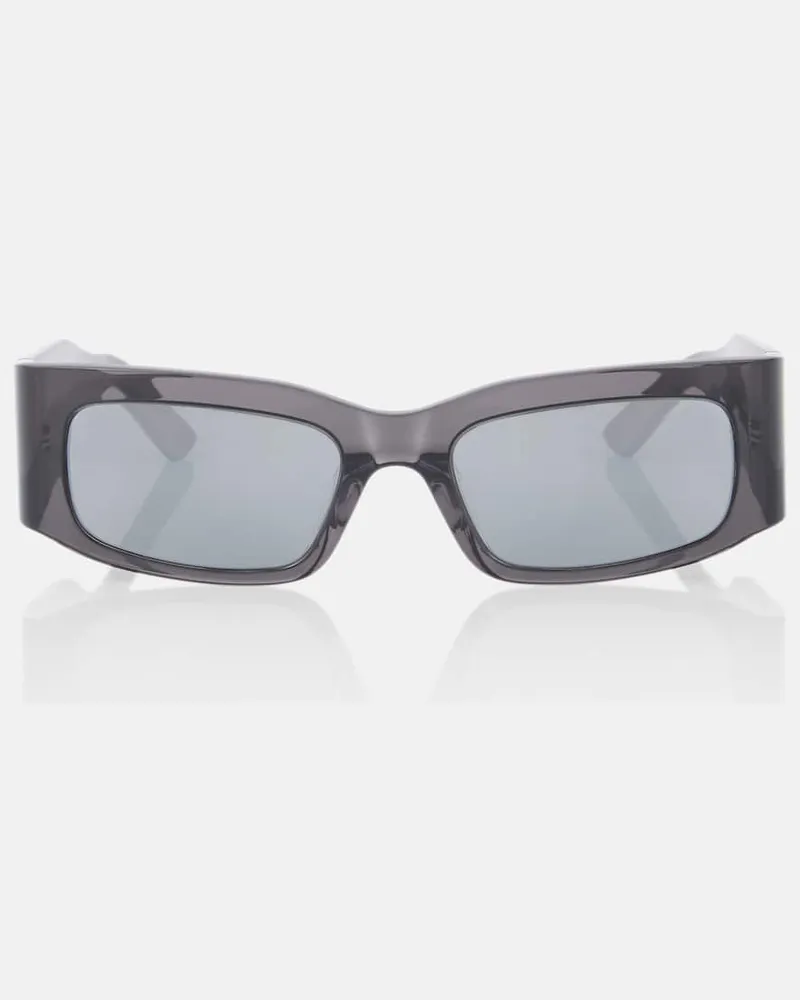 Balenciaga Eckige Sonnenbrille Schwarz