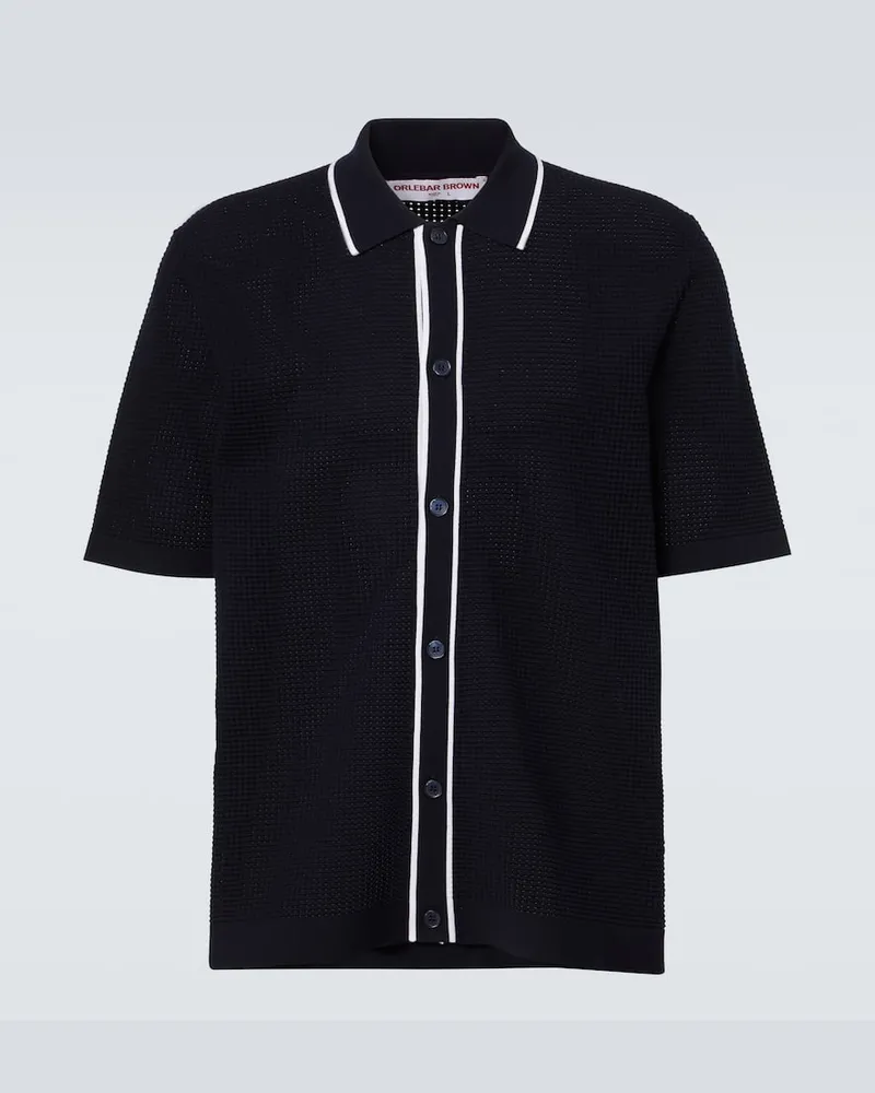 Orlebar Brown Hemd Roddy Blau