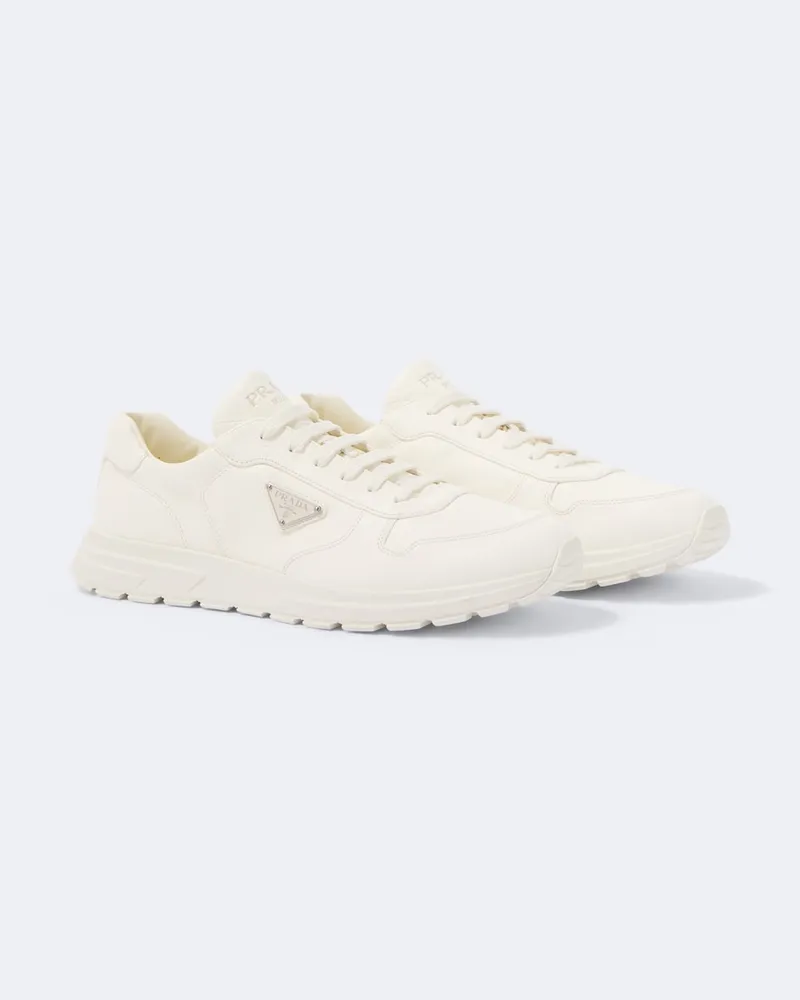 Prada Sneakers Prax 2.0 aus Leder Weiß