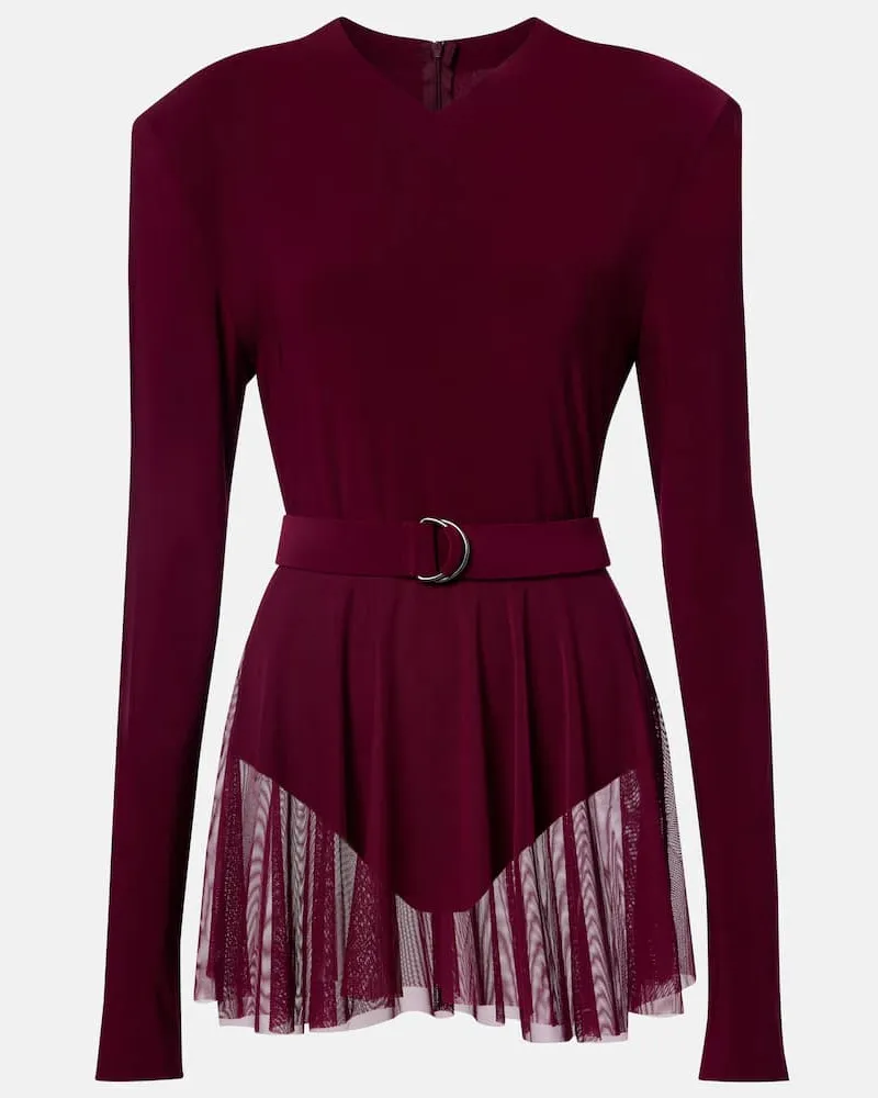 Norma Kamali Minikleid Lila