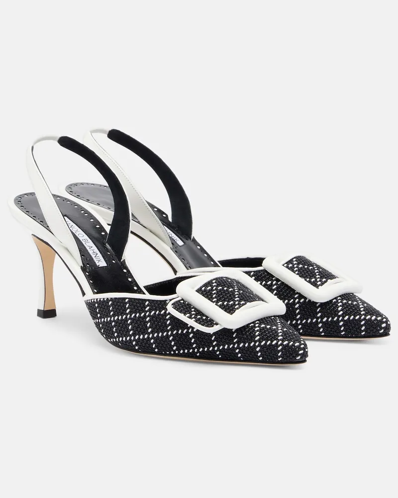 Manolo Blahnik Slingback-Pumps Maysli Beige