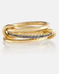 Spinelli Kilcollin Ring Sonny aus 18kt Gelbgold mit Saphiren Blau