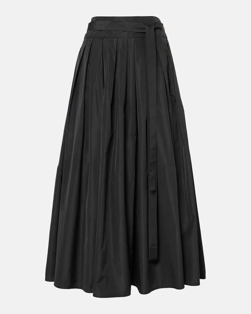 Max Mara Maxirock Gea aus Taft Schwarz