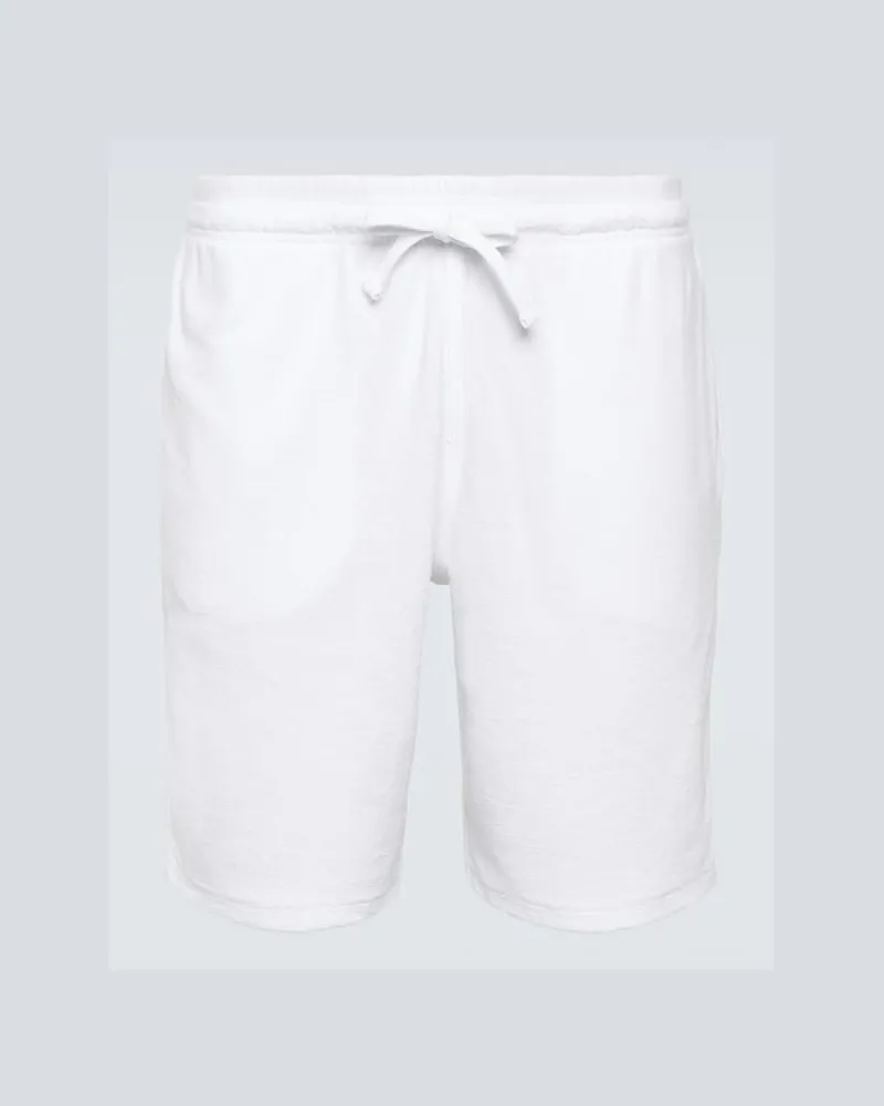 Vilebrequin Shorts Bolide aus Frottee Weiß