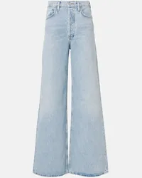 AGOLDE High-Rise Wide-Leg Jeans Dame Jean Blau