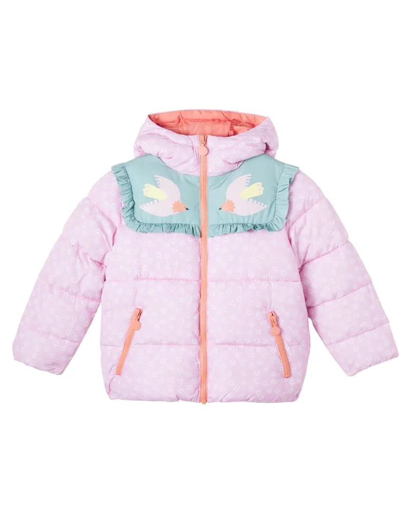 Stella McCartney Kids Wattierte Jacke Pink