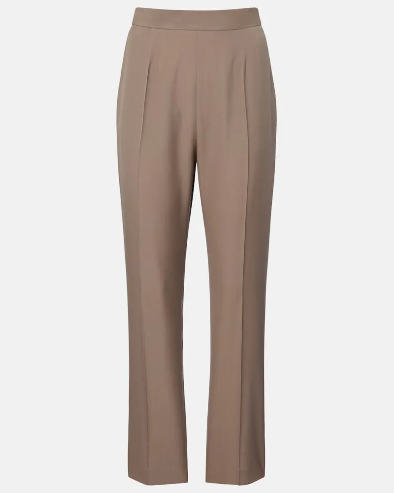 The Row Gerade Hose Eranza aus Wolle Grau