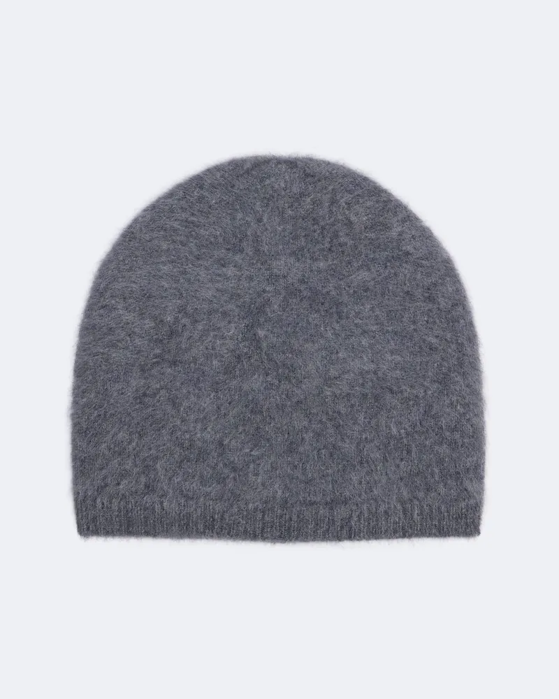 Lisa Yang Gebürstete Beanie aus Kaschmir Grau