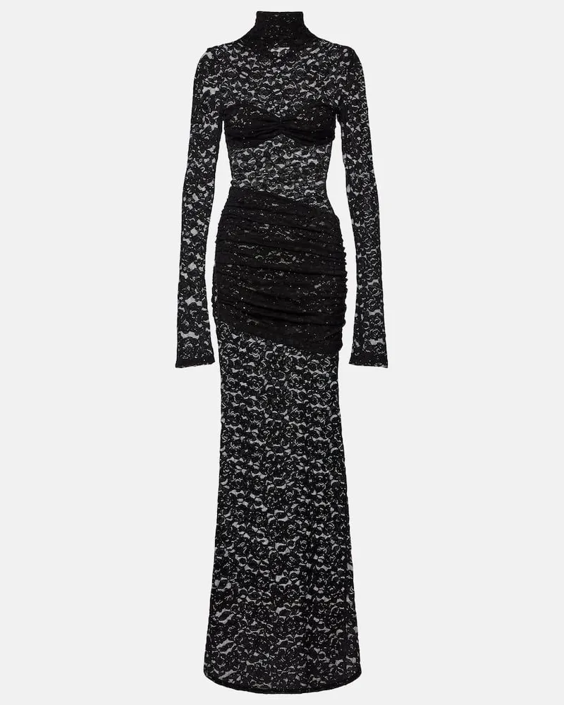 BANANHOT Maxikleid Francisca aus Spitze Braun