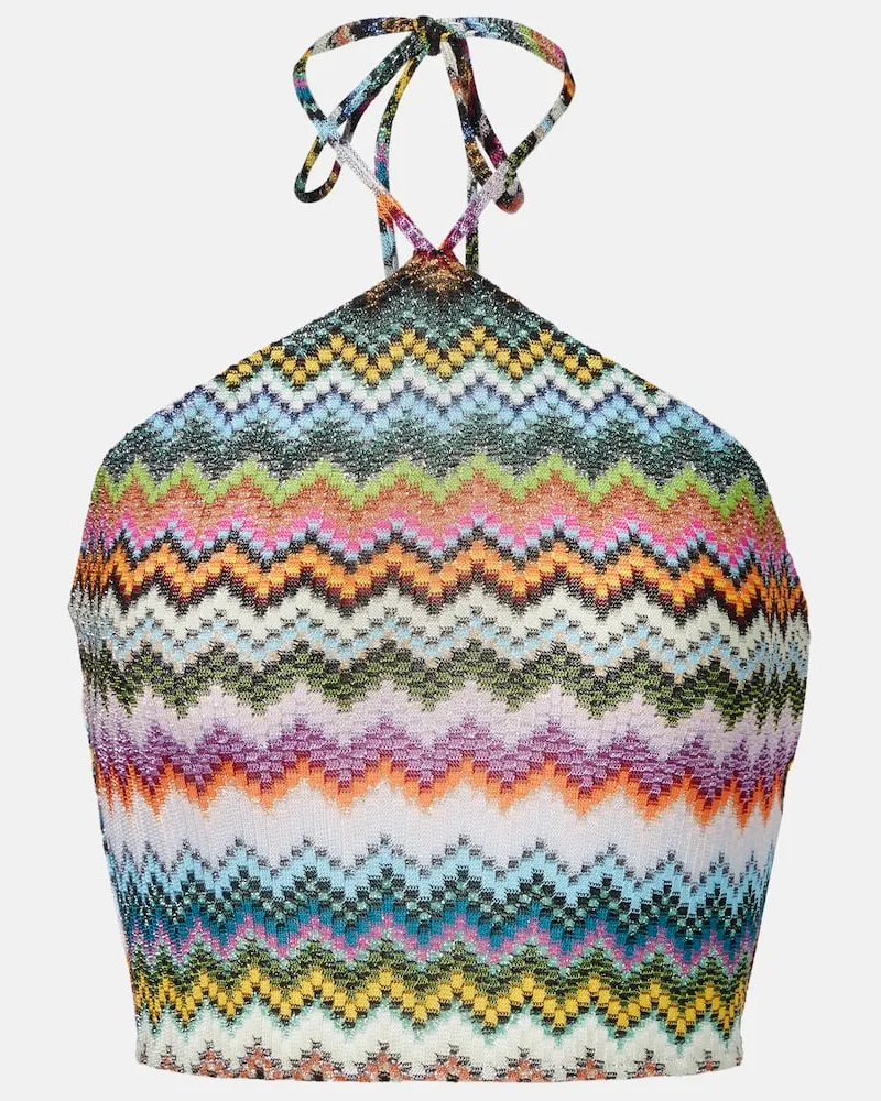 Missoni Cropped-Top aus Häkelstrick Multicolor