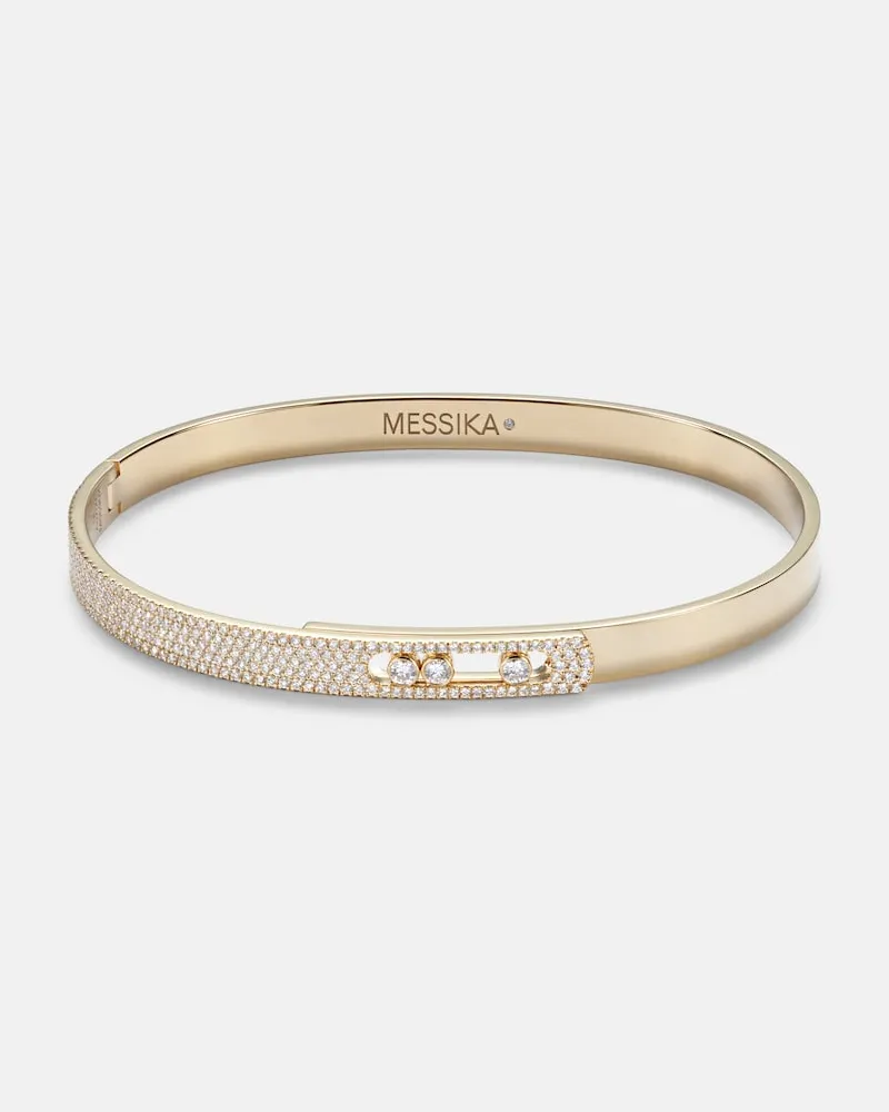 Messika Armreif Move Noa KN aus 18kt Gelbgold mit Diamanten Gold