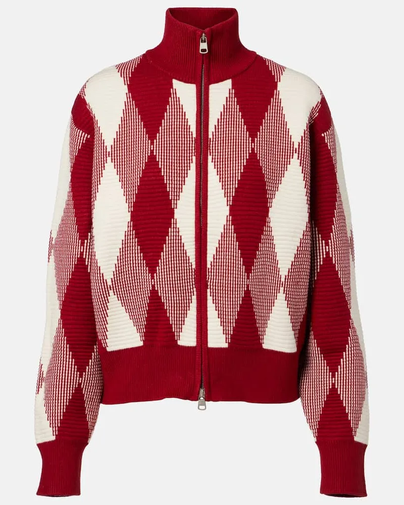 Varley Jacke Karina aus Jacquard Rot