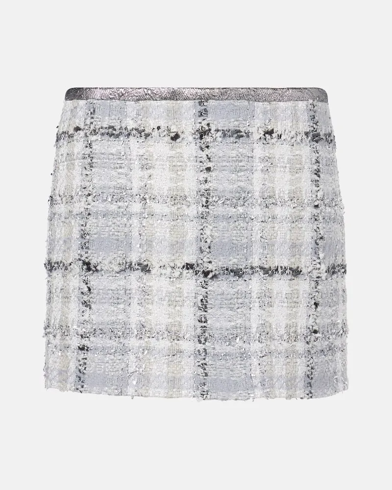 Dolce & Gabbana Minirock aus Tweed Grau