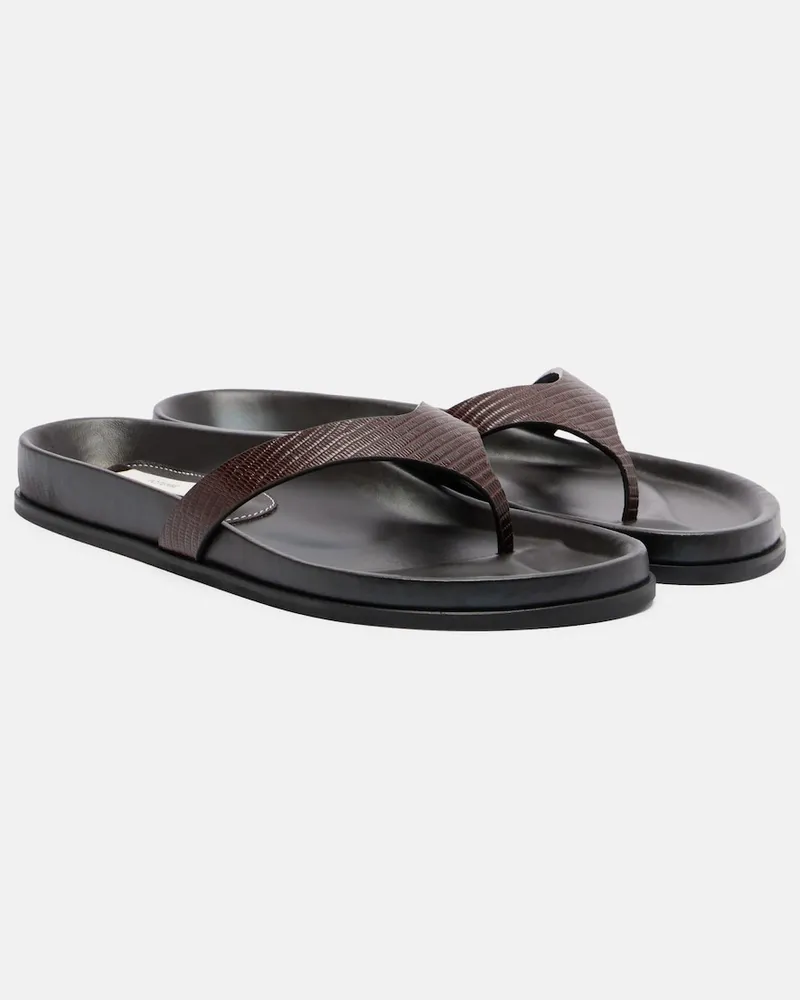 Totême Sandalen aus Leder Braun