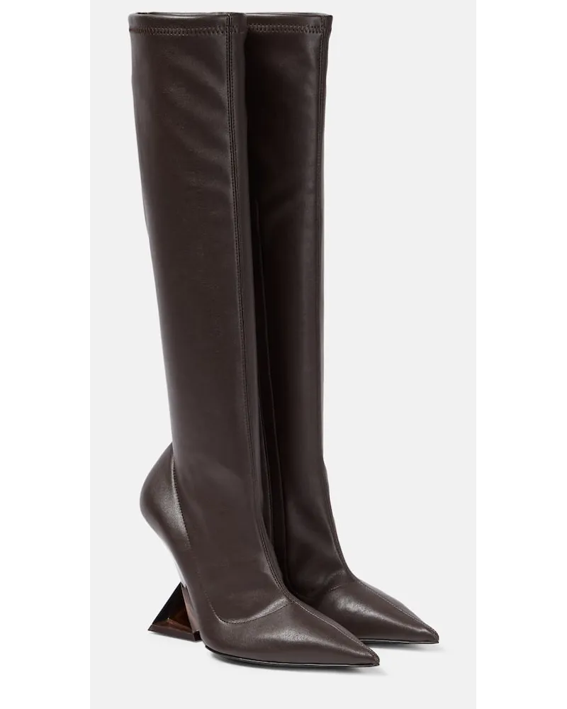 ATTICO Stiefel Cheope aus Lederimitat Braun