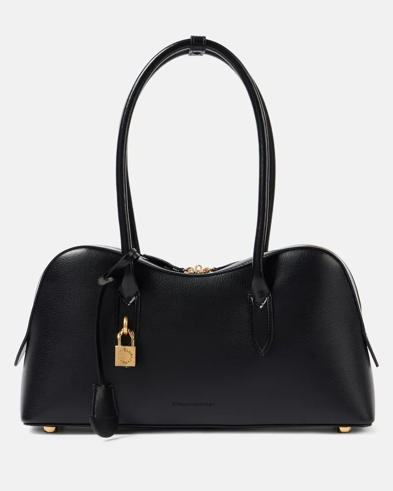 Stella McCartney Schultertasche Ryder aus Lederimitat Schwarz