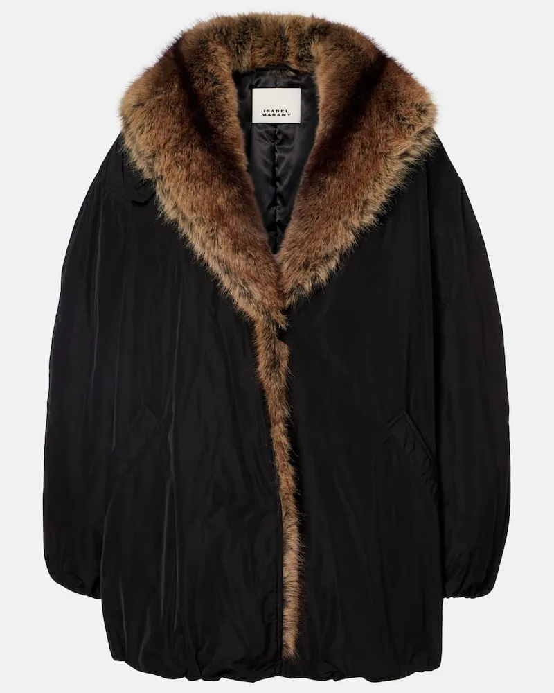 Isabel Marant Oversize-Mantel Cardine Schwarz