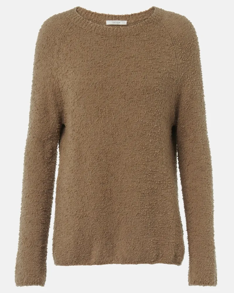 The Row Pullover Kathy aus Baumwoll-Bouclé Grün