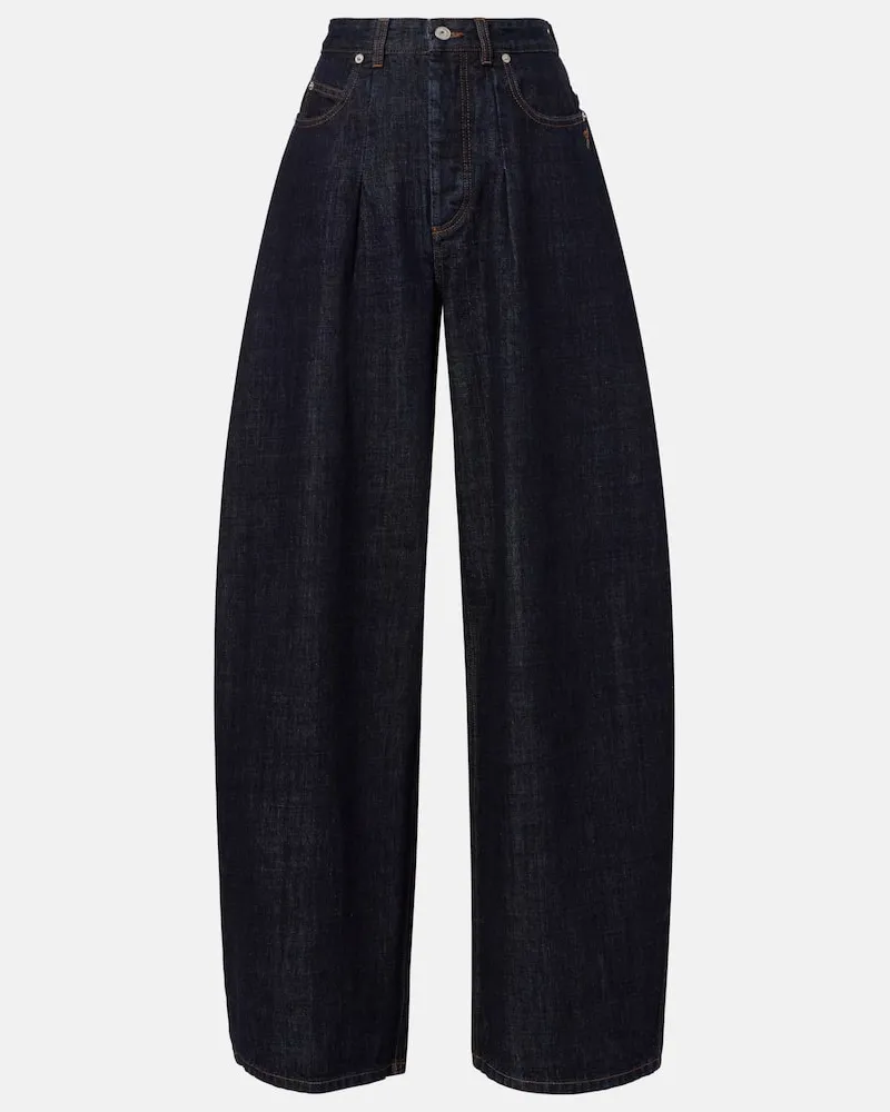 Jacquemus Barrel Jeans Ovalo De-Nîmes Blau