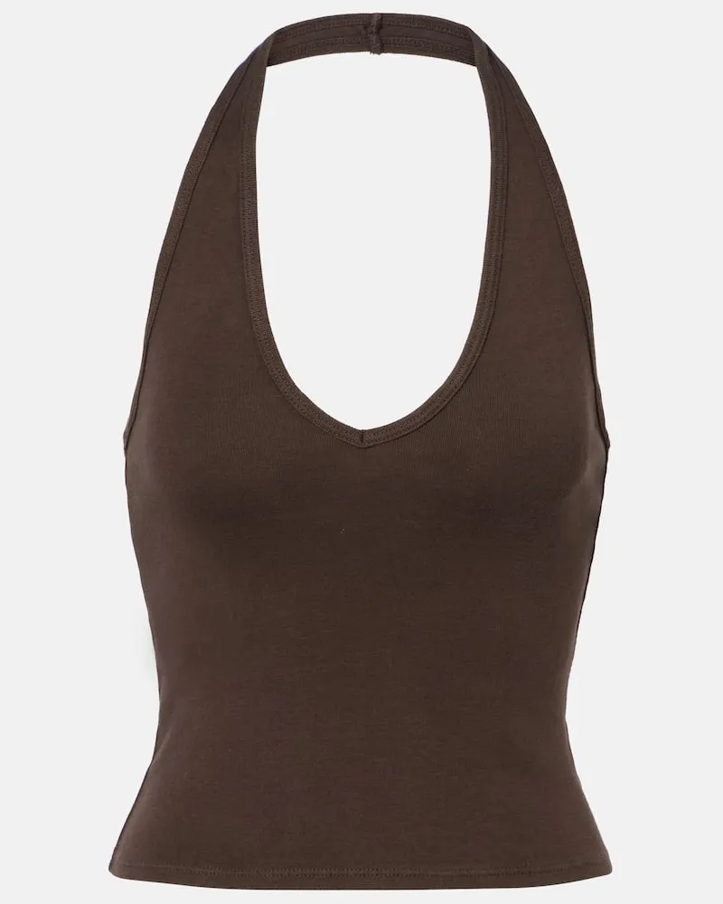 Nili Lotan Top Britt aus Baumwolle Braun