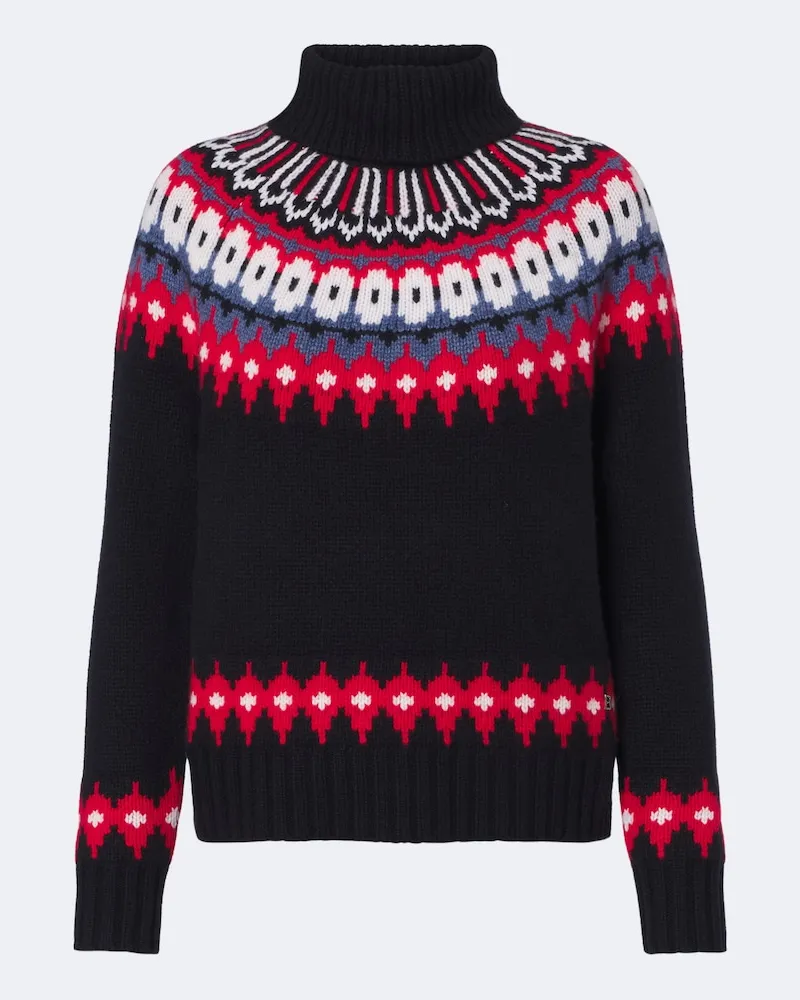 Bogner Jacquard-Rollkragenpullover Ingrid Multicolor