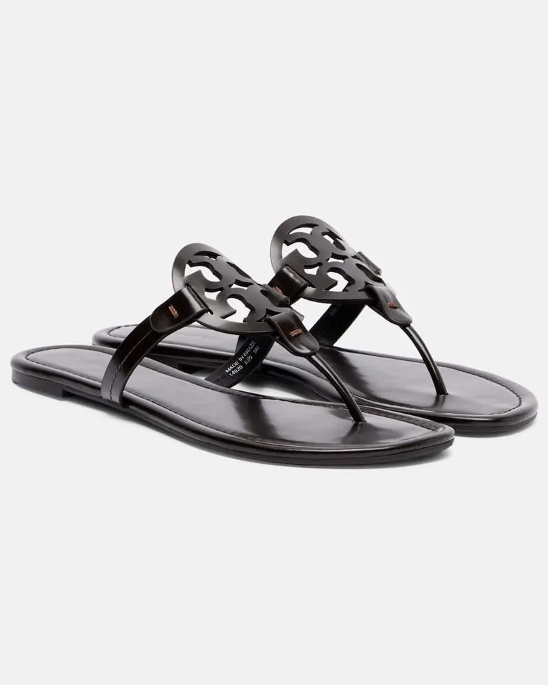 Tory Burch Sandalen Miller aus Leder Schwarz