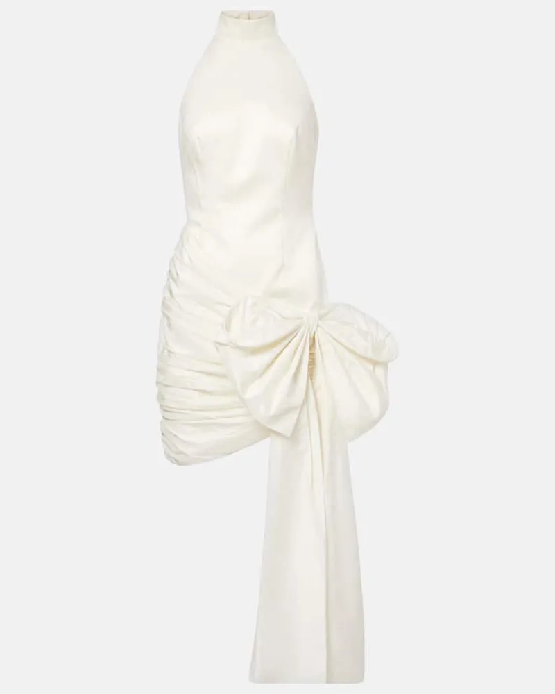 ROTATE Birger Christensen Minikleid aus Satin Weiß