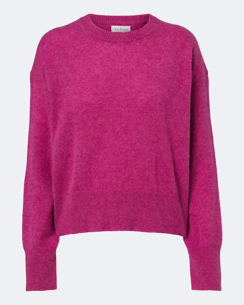 Velvet Pullover Alba aus Kaschmir Rosa