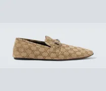 Loafers Horsebit GG aus Canvas