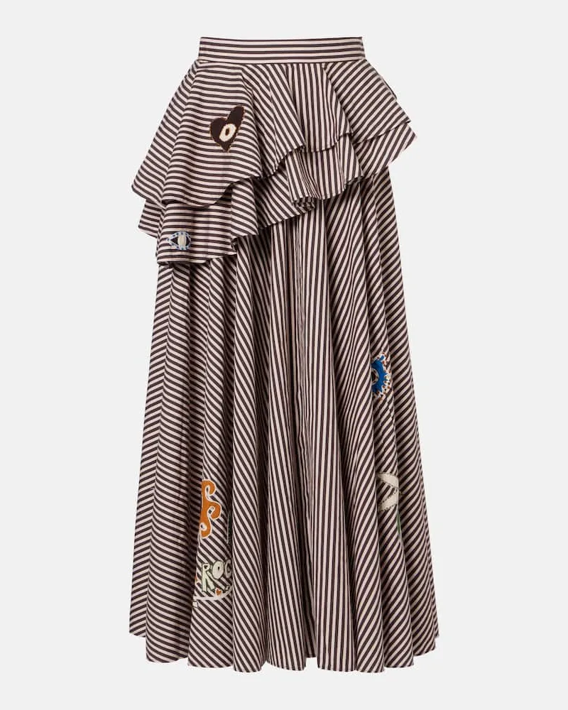 ALEMAIS Alémais Maxirock Sirocco aus Baumwolle Braun