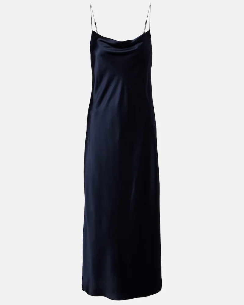 Dorothee Schumacher Slipdress Sense Of Shine aus Satin Blau