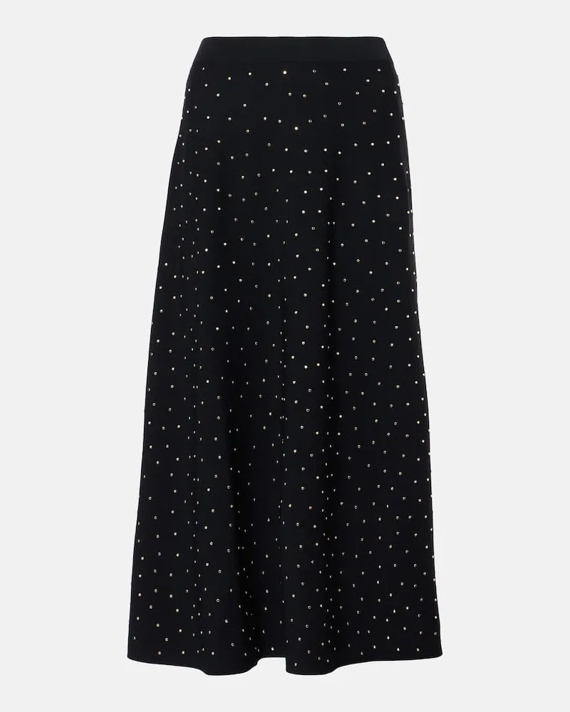 Altuzarra Verzierter Midirock Scaramouche Schwarz
