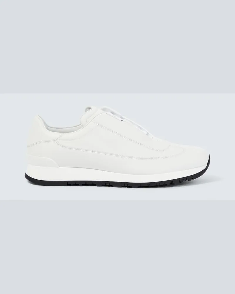 John Lobb Sneakers Foundry II aus Leder Weiß